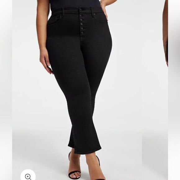 Good American Good Legs Straight Never Fade Jeans Plus Size sz 15 - Picture 2 of 7